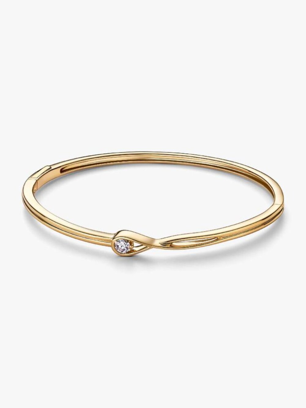 Pandora Infinite 14k Gold Lab-grown Diamond Bangle